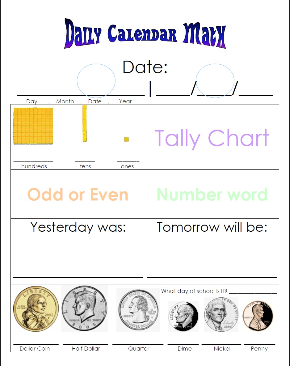 Morning Math Routine | Hands on Learning 4 All